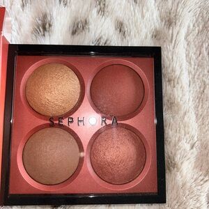 Sephora Captivate Warm-Toned palette blushes bronzer and highlighter